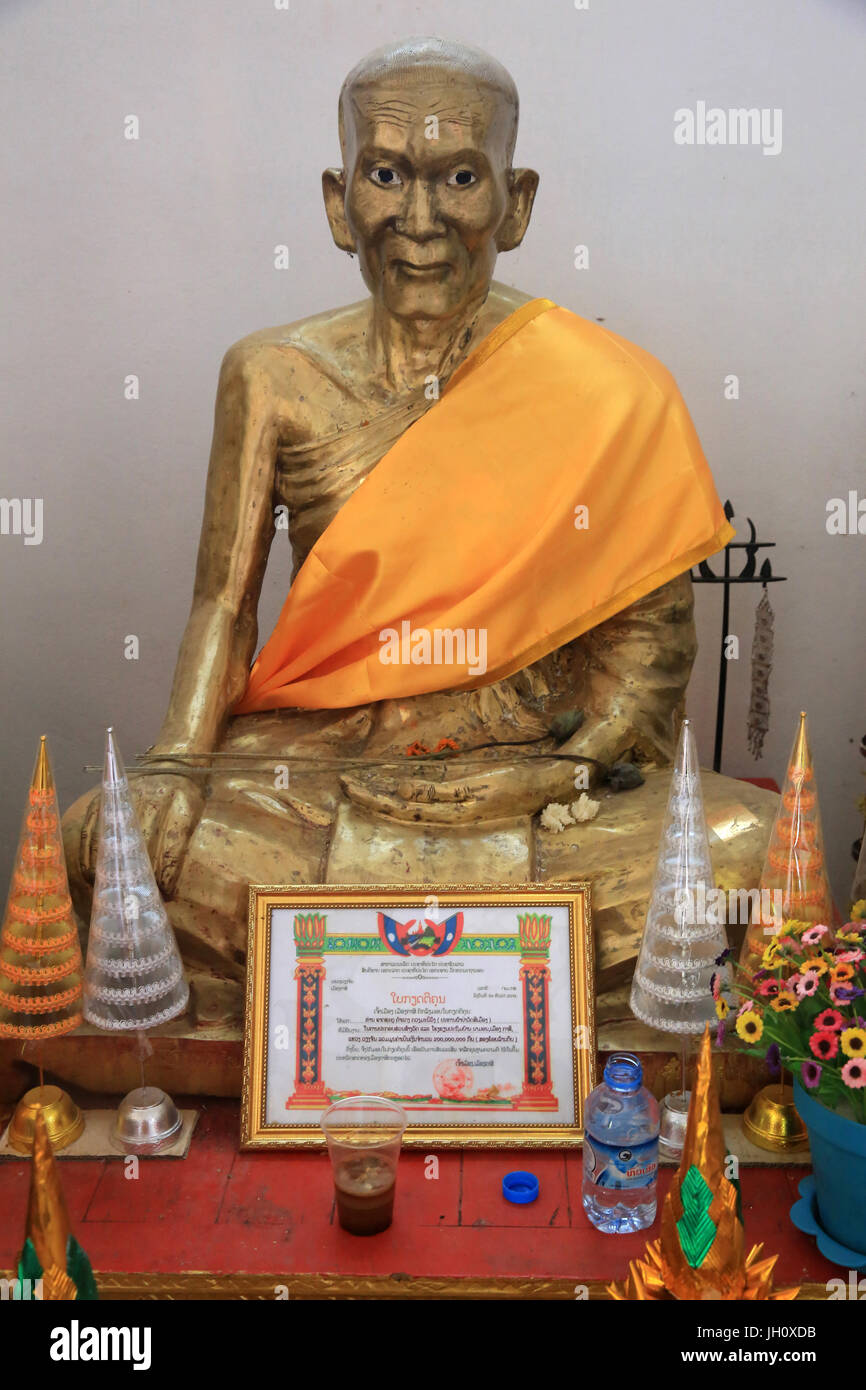 Si Muang. Altare. Wat Simuong. Wat Si Muang. Vientiane. Laos. Foto Stock