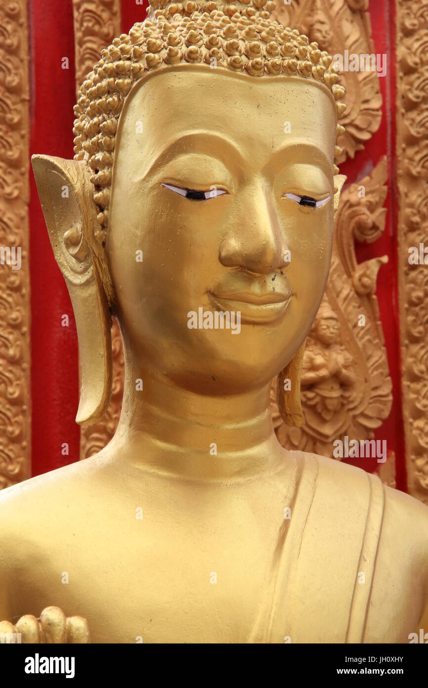 Il Buddha. Wat Naxai. Vientiane. Laos. Foto Stock
