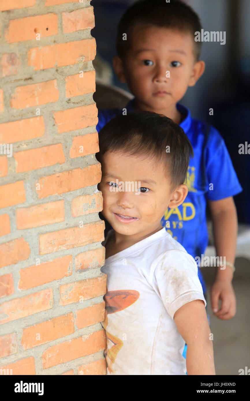 Il laotiano scolaro. Laos. Foto Stock