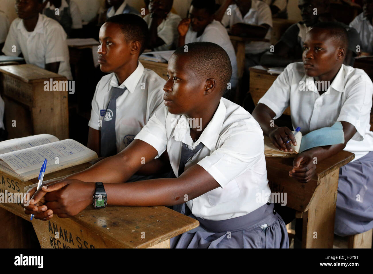 Anaka senior scuola secondaria. Uganda. Foto Stock