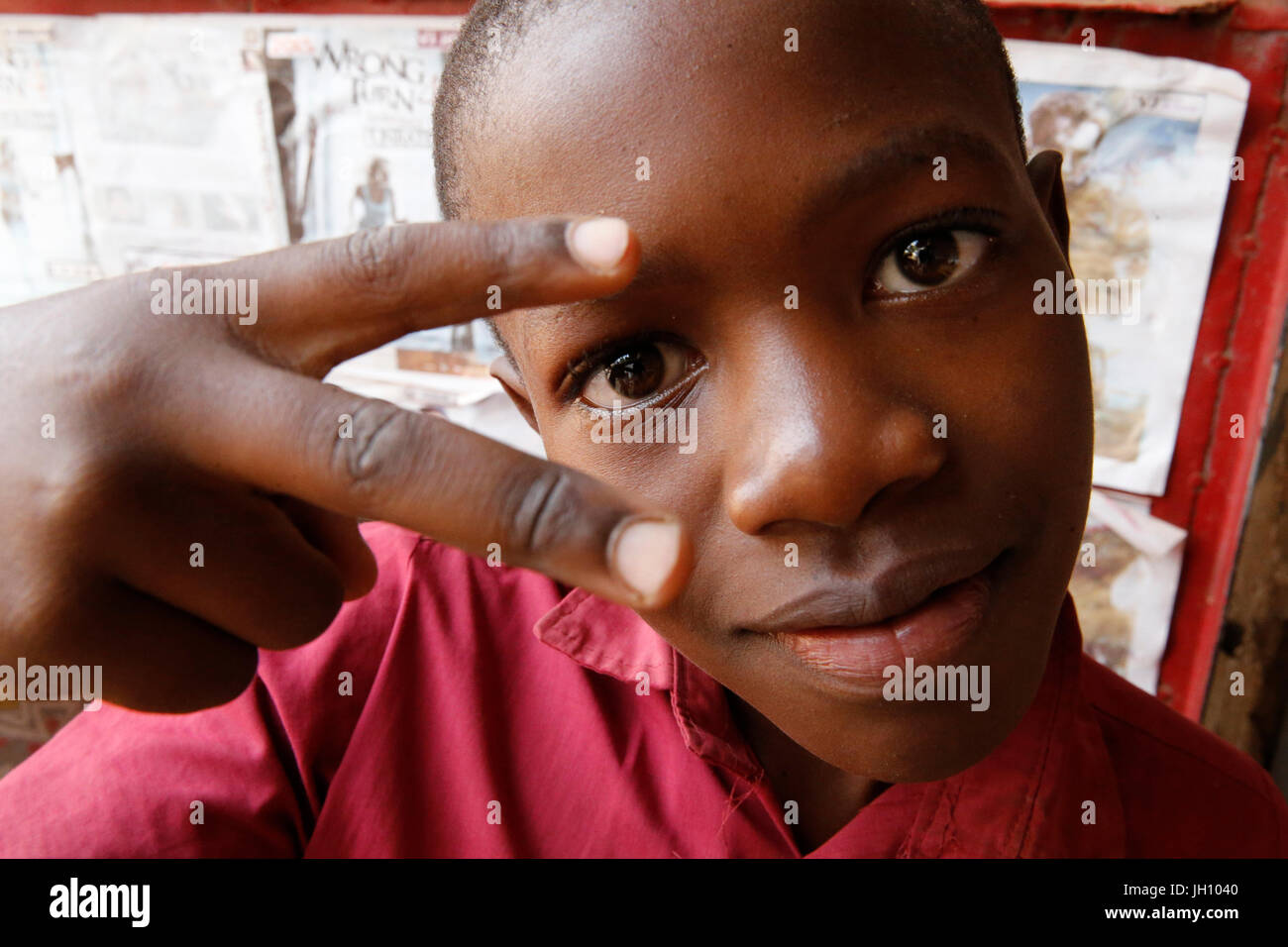 Bambino ugandese. Uganda. Foto Stock