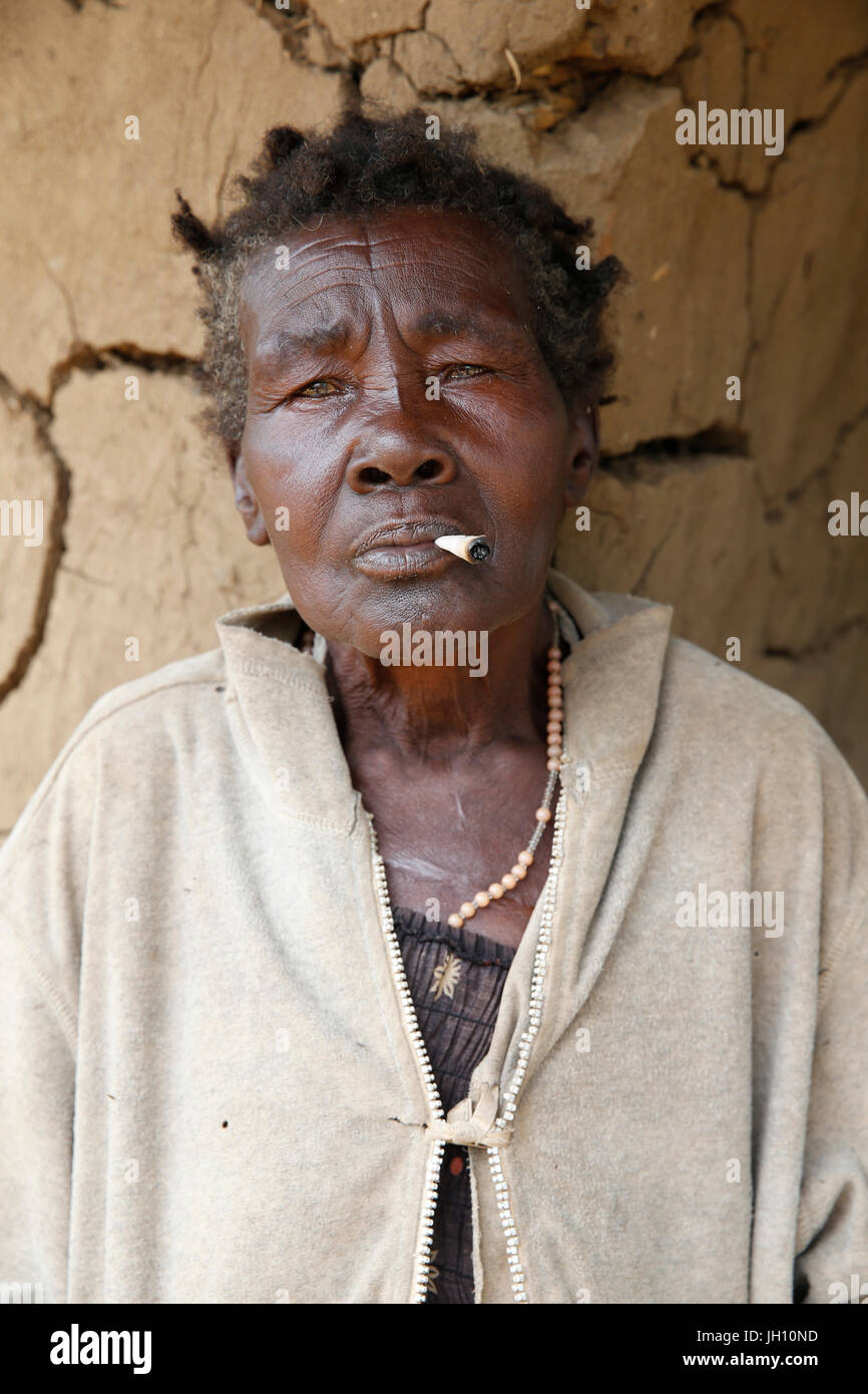 Abitante ugandesi. Uganda. Foto Stock
