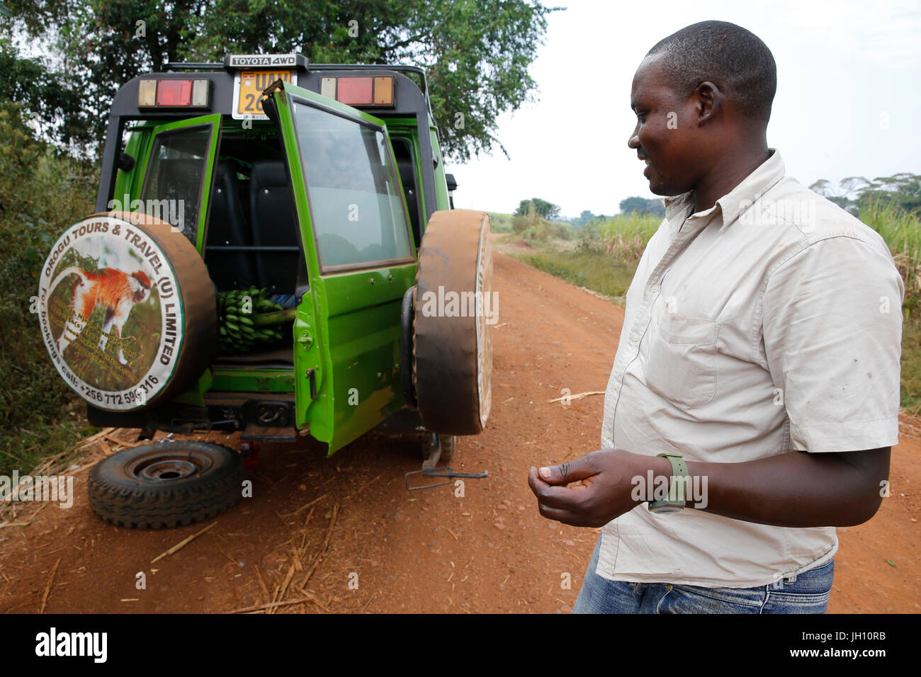 Ripartizione per auto in Uganda. Uganda. Foto Stock