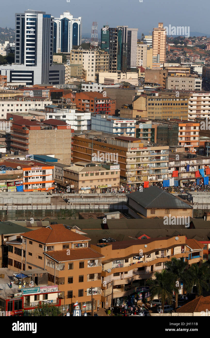 La città di Kampala. Uganda. Foto Stock