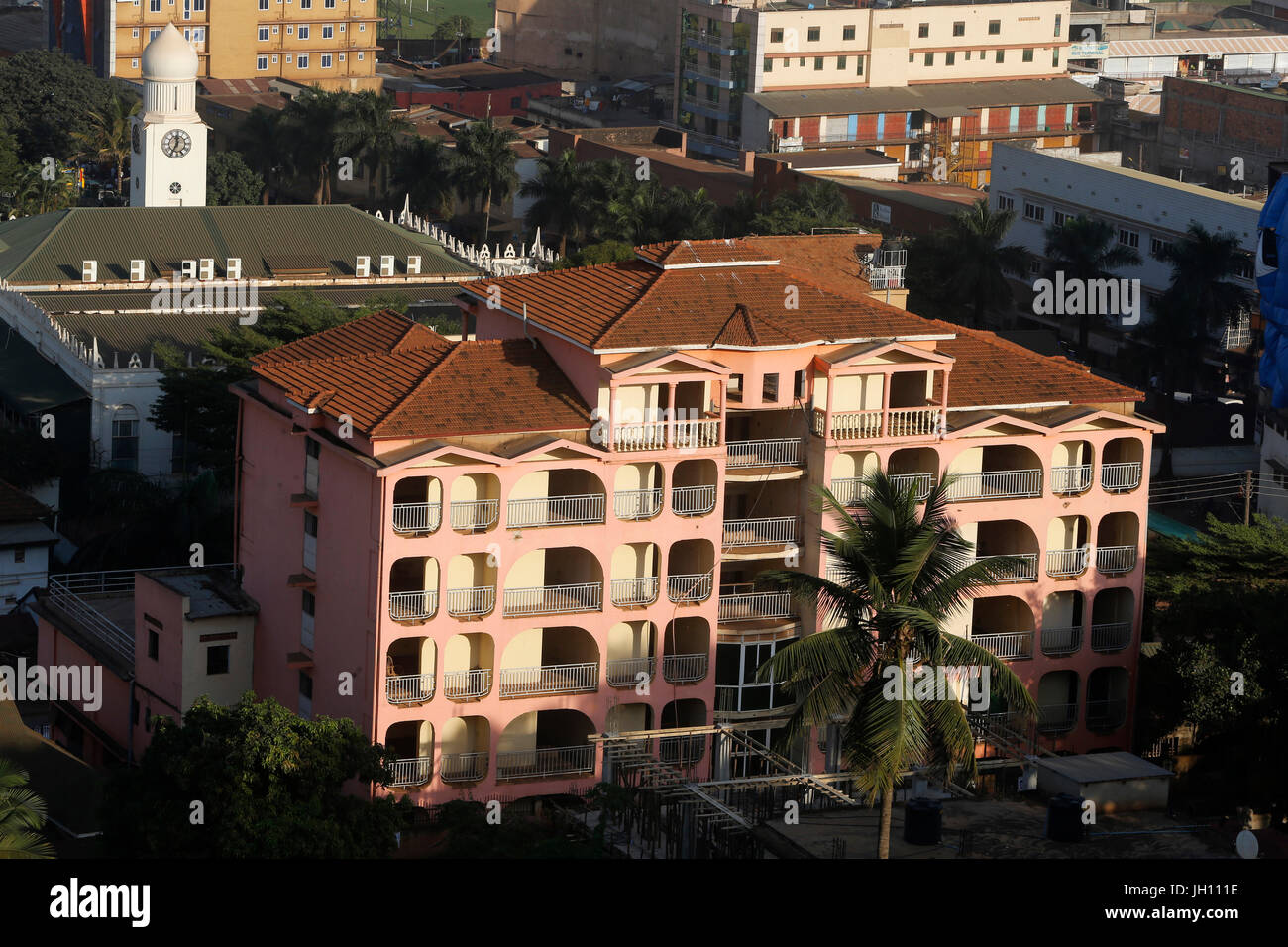 Kampala edifici della città. Uganda. Foto Stock