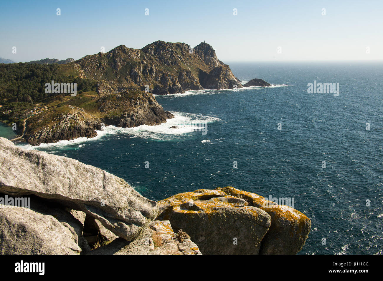 Costa della Galizia in Spagna del nord Foto Stock