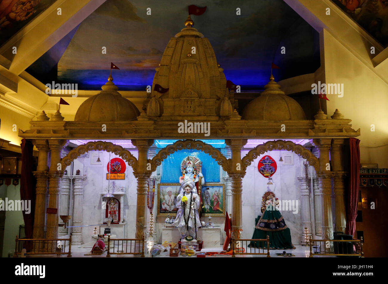 Jalaram Prathna tempio indù, a Leicester. Regno Unito. Foto Stock