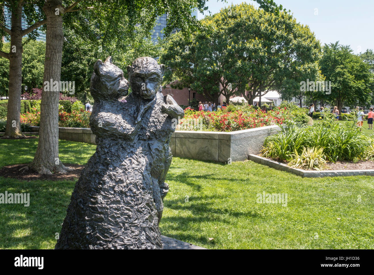 Ape e Cat (presso il Dance), Battery Park City, NYC Foto Stock