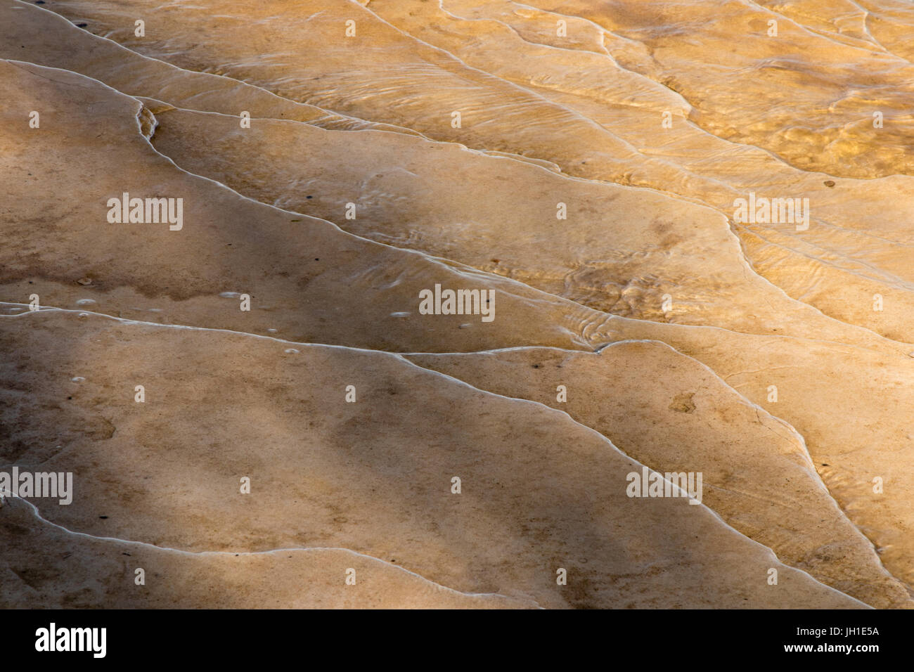 Scala di pesce come modello di erosione a Mosquito Beach a Pictured Rocks National Lakeshore Foto Stock