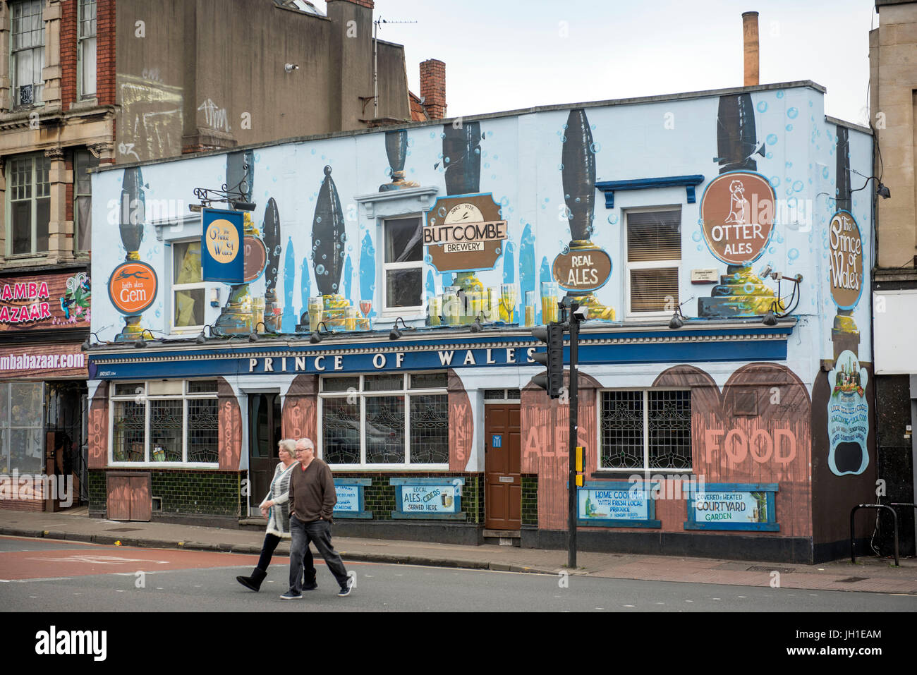 Il Principe di Galles pub su Gloucester Road, Bristol REGNO UNITO Foto Stock