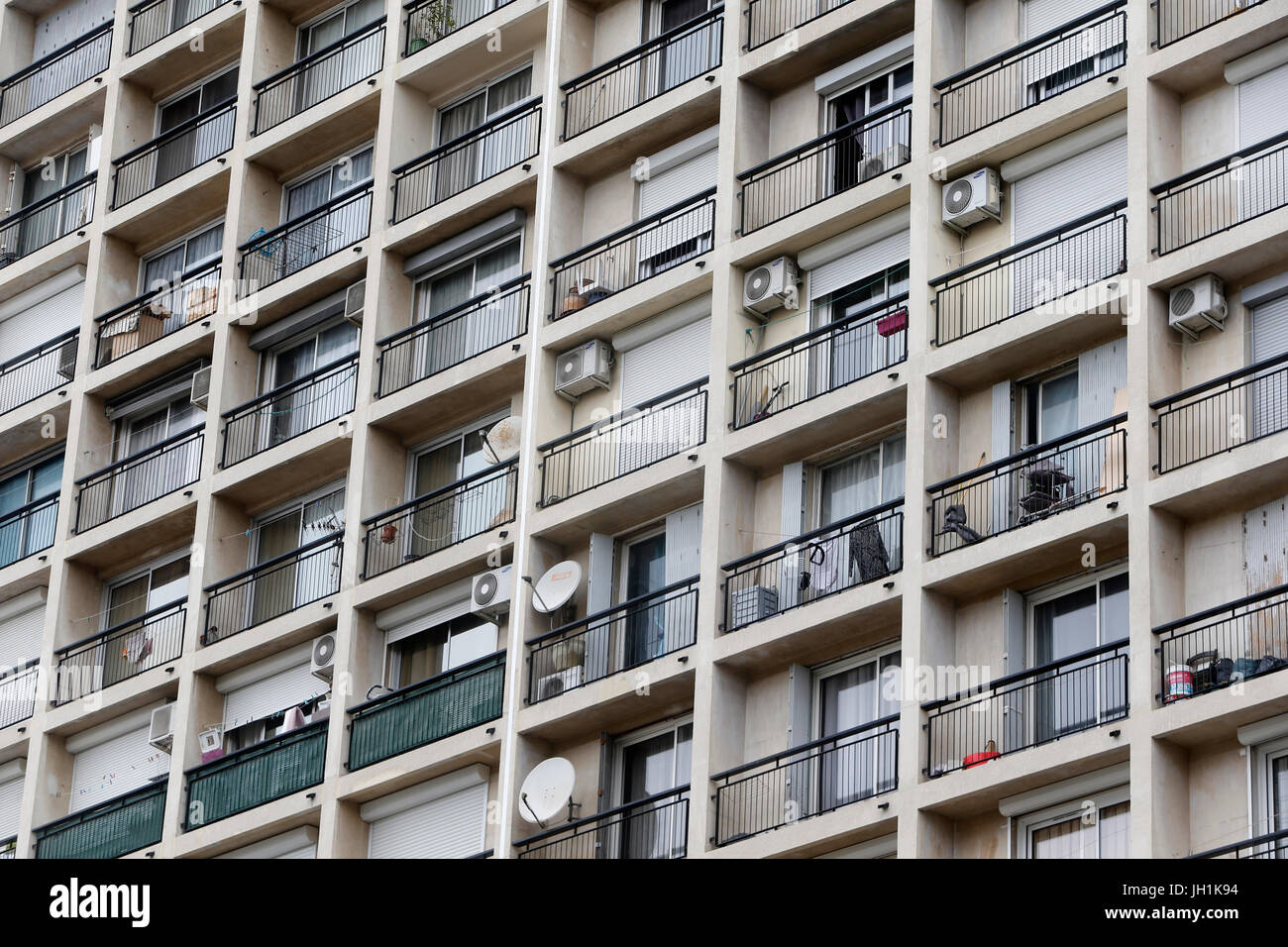 Il centro di Marsiglia edifici. La Francia. Foto Stock
