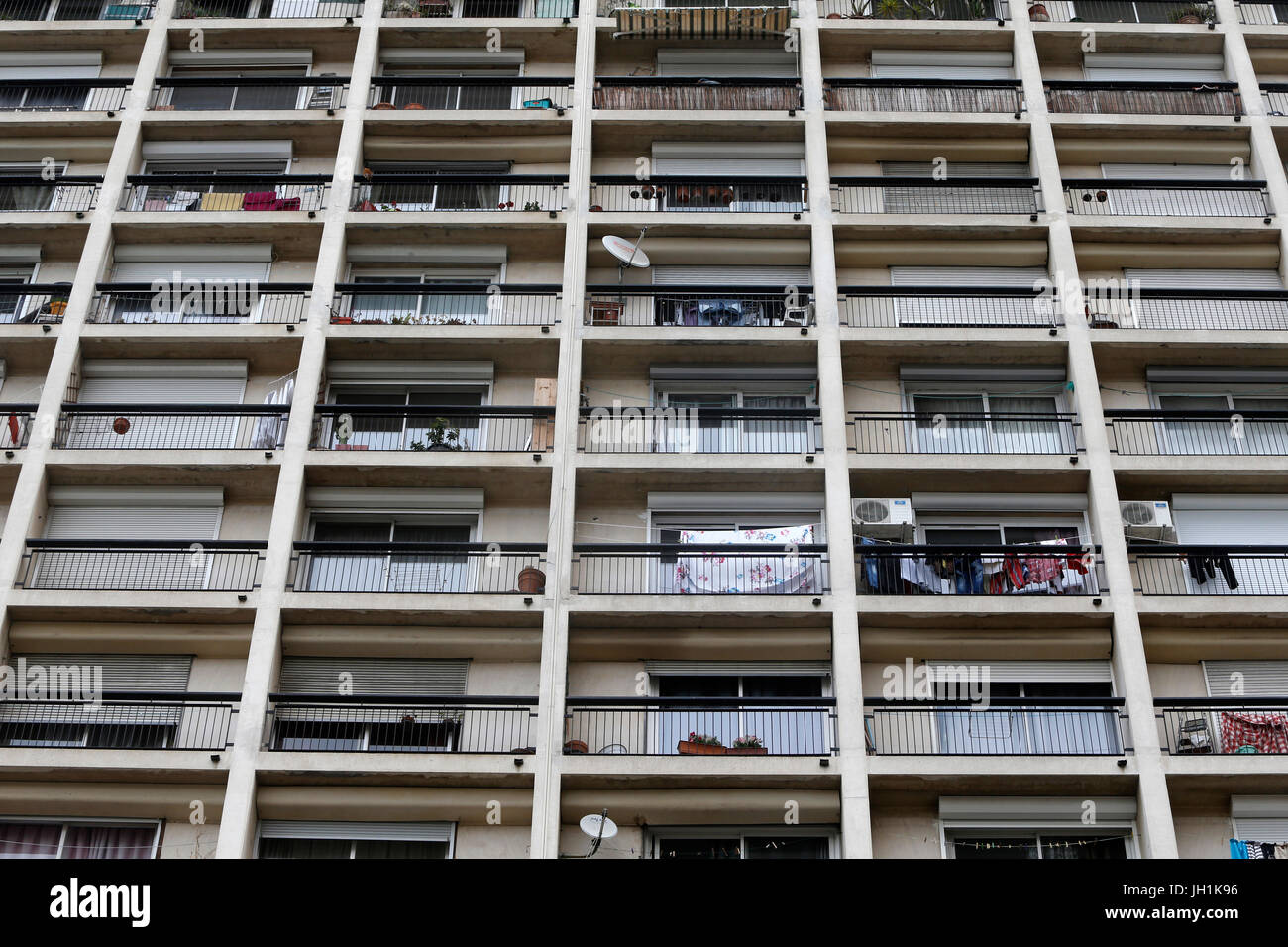 Il centro di Marsiglia edifici. La Francia. Foto Stock