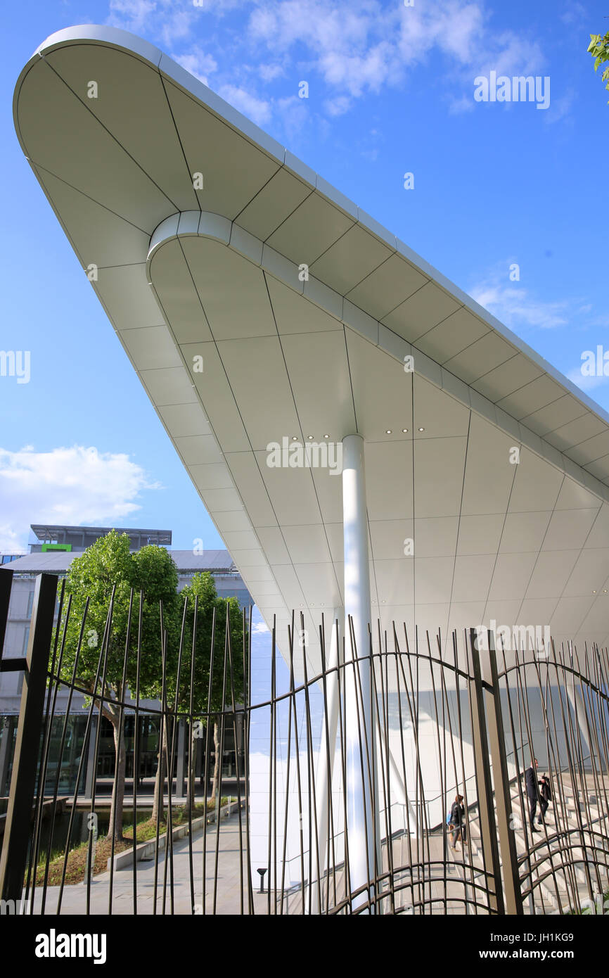 Credit Agricole banca francese capo ufficio. La Francia. Foto Stock