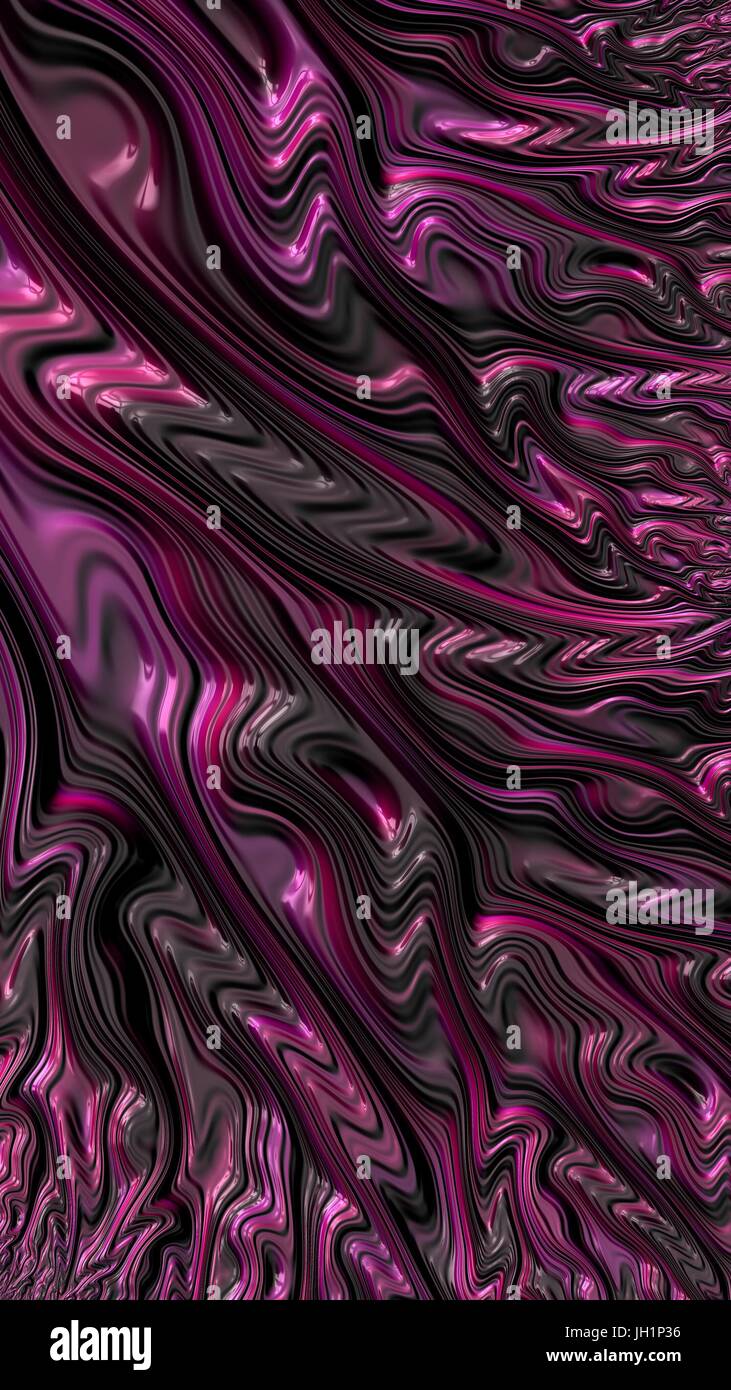 Abstract testurizzato modello di turbolenza. Grassetto, colorato 3D'illustrazione. Foto Stock