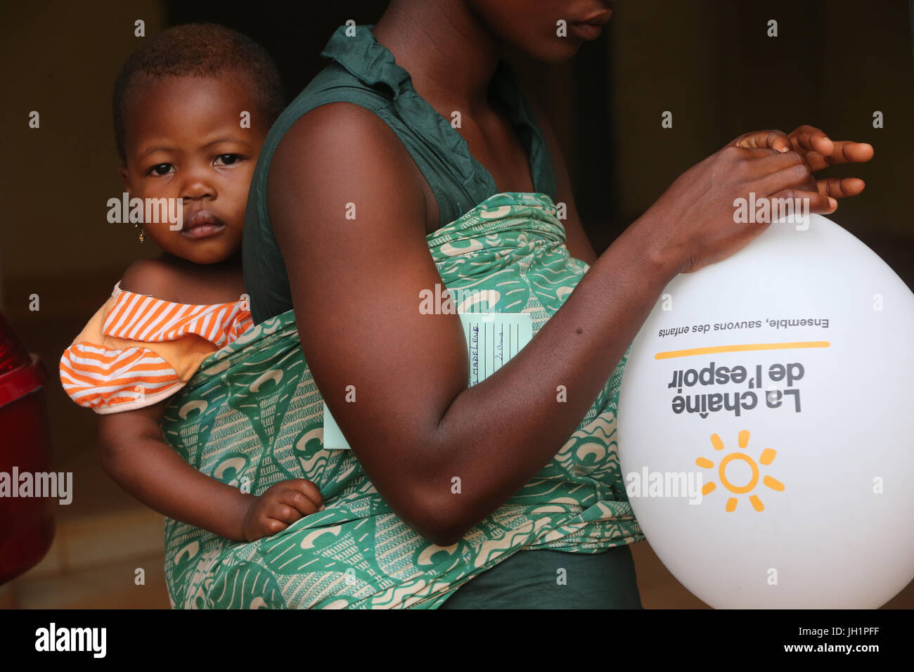 Ong francese : La Chaine de l'Espoir. Medicina Umanitaria. Il Togo. Foto Stock