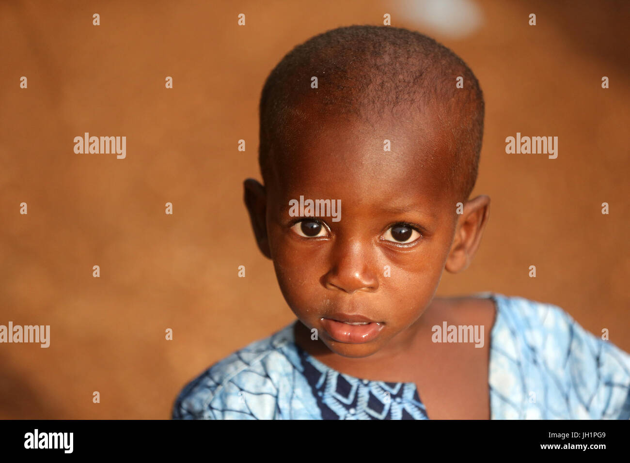 Ragazzo africano. Ritratto. Il Togo. Foto Stock