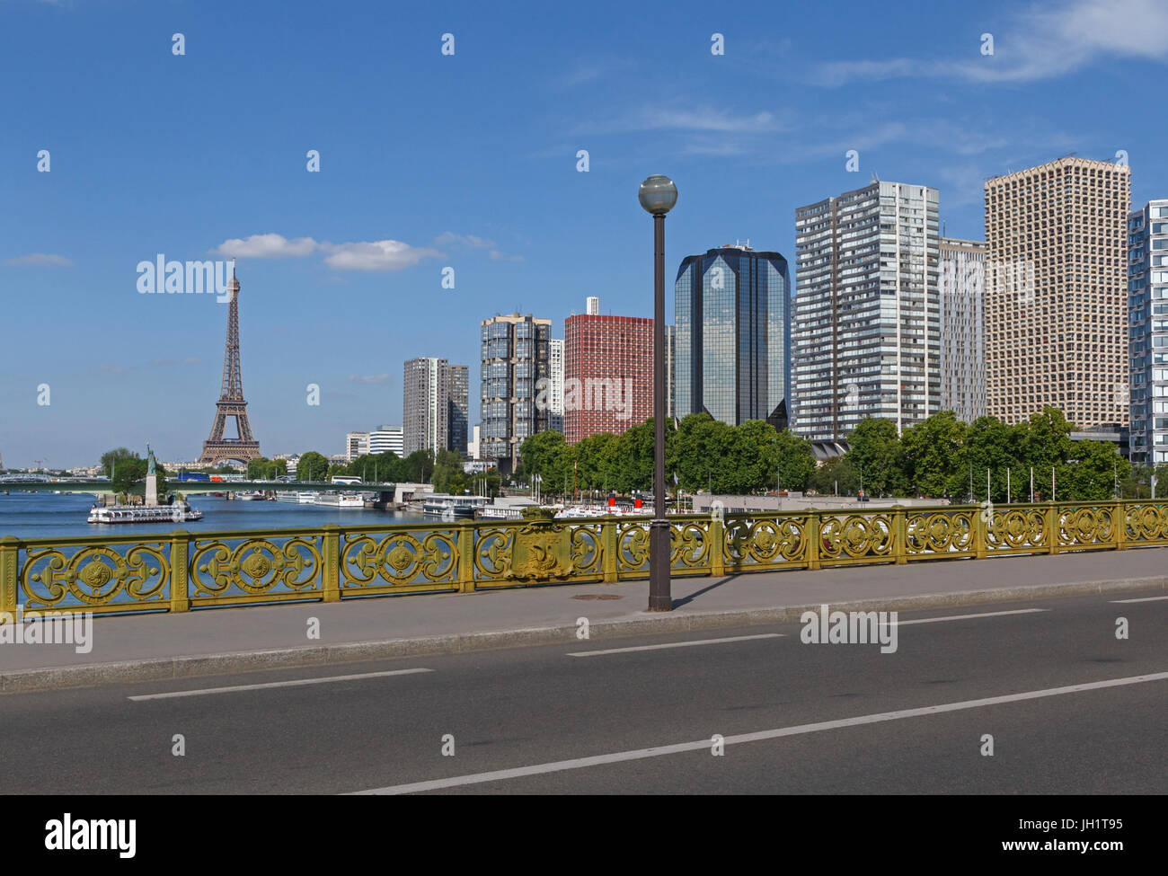 Vista del quindicesimo arrondissement di Parigi Foto Stock