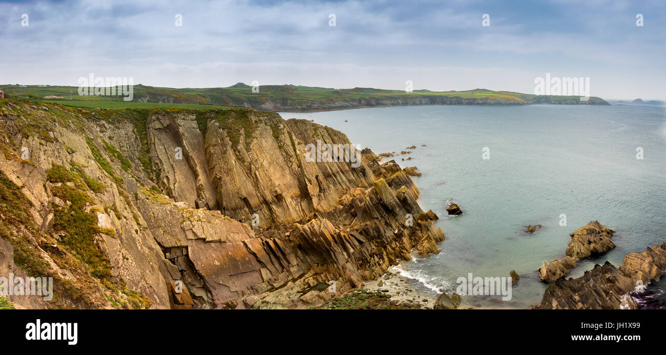 Pembroke sentiero costiero, Galles del Sud Foto Stock