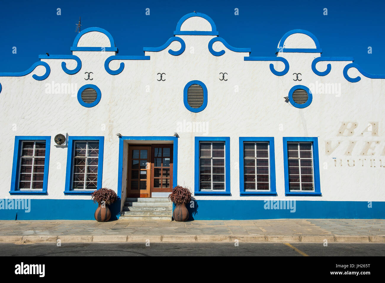 Hotel coloniale in Luderitz, Namibia, Africa Foto Stock