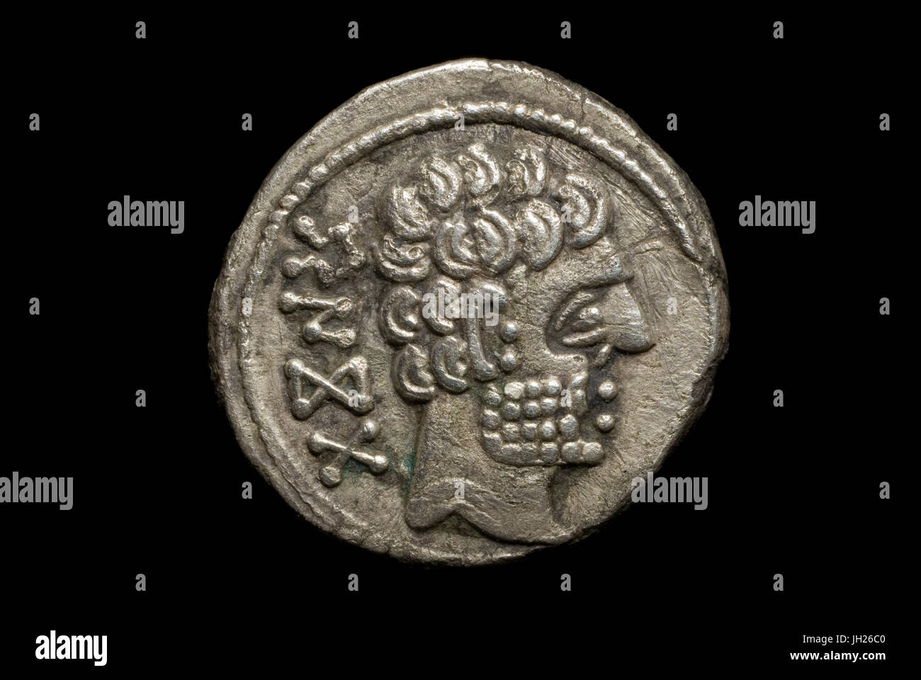 Antica moneta iberica Foto Stock