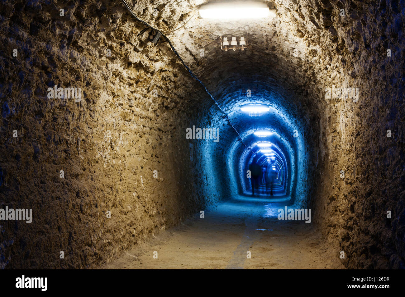 Tunnel di Salina Turda, ben noto punto di riferimento in Turda, Transilvania, Romania, Europa Foto Stock