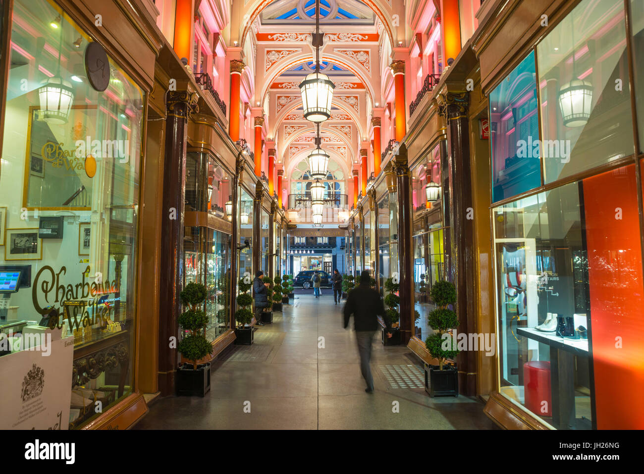 Il Royal Arcade, Old Bond Street, London, England, Regno Unito, Europa Foto Stock