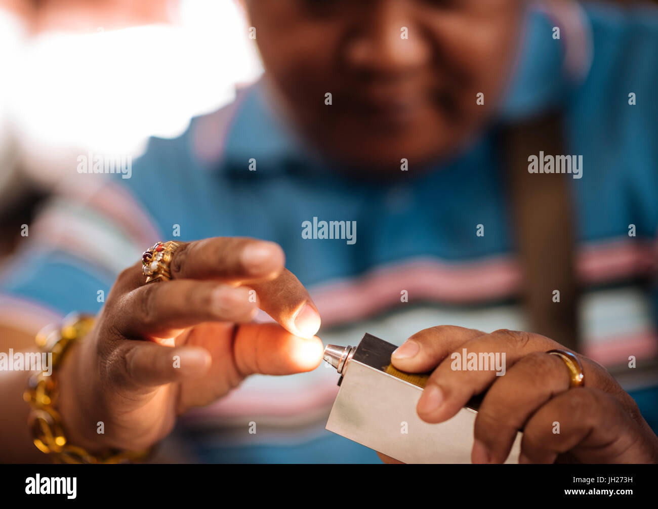 Il mercato della giada, Mandalay Mandalay Regione, Myanmar (Birmania), Asia Foto Stock