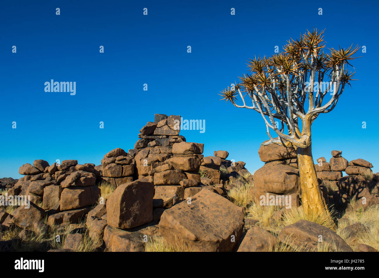 Insolite formazioni di roccia, gigante giochi, Keetmanshoop, Namibia, Africa Foto Stock