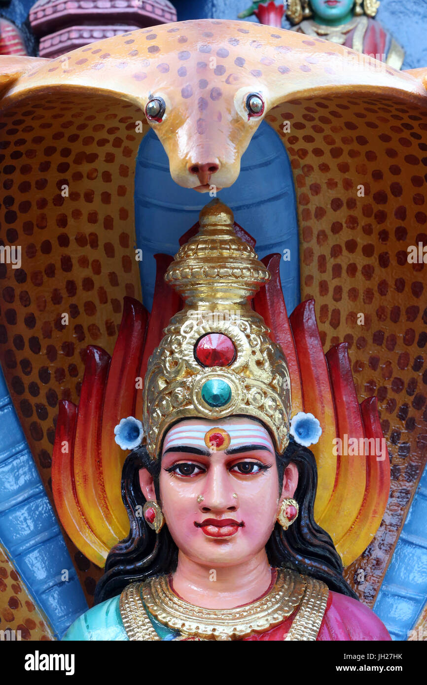 Sri Vadapathira Kaliamman tempio indù. Dea indù. Singapore. Foto Stock