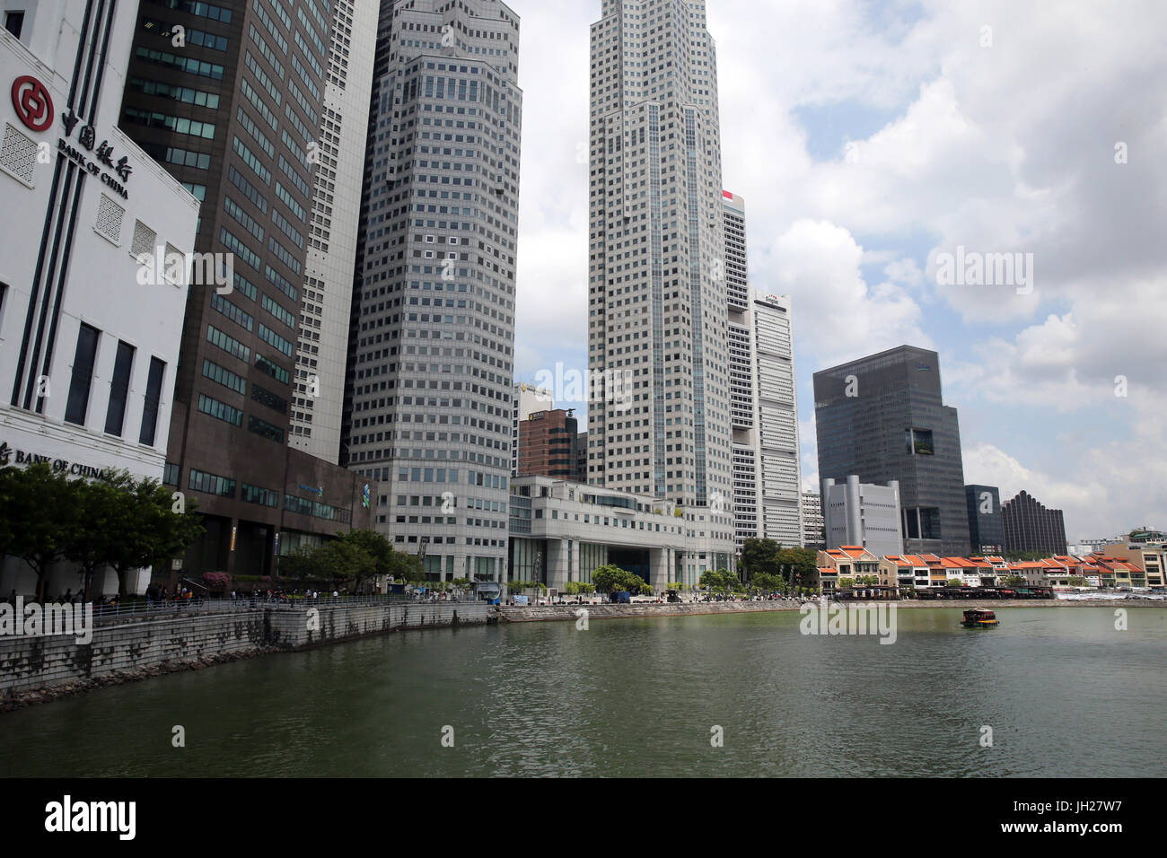 Il fiume Singapore. Foto Stock