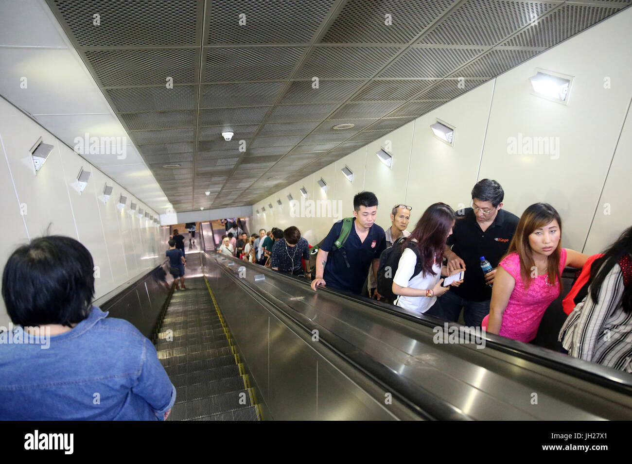 Chinatown MRT (metropolitana sotterranea). Singapore. Foto Stock