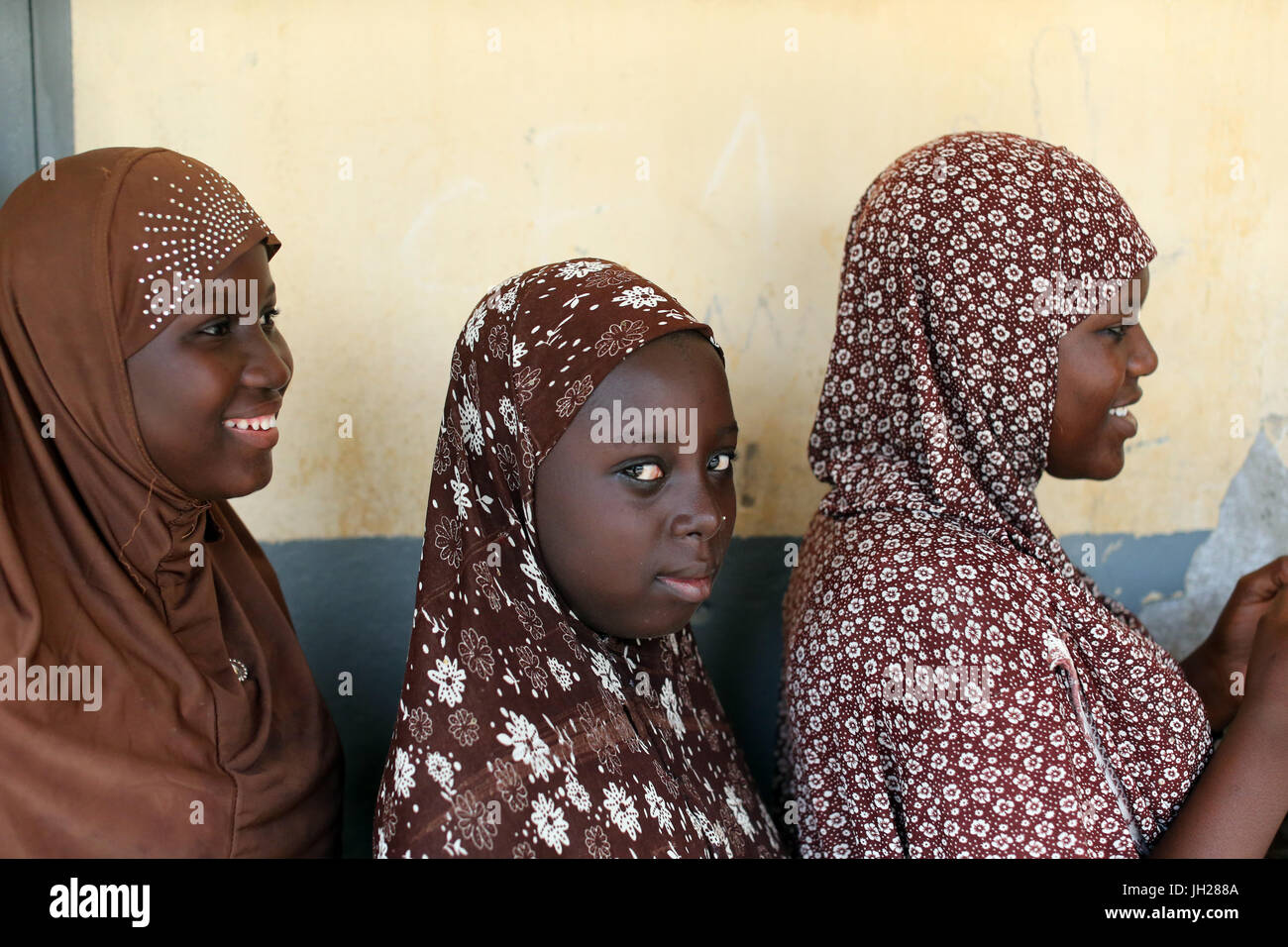 La scuola primaria in Africa. Schoolkids. Lomé. Il Togo. Foto Stock