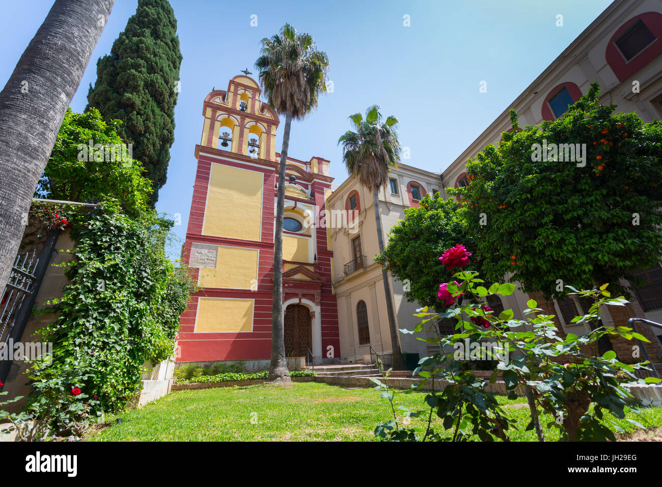 Chiesa di Sant'Agostino (Padri Agostiniani) Iglesia de San Agustin (Padres Agustinos), Malaga, Costa del Sol, Andalusia, Spagna Foto Stock