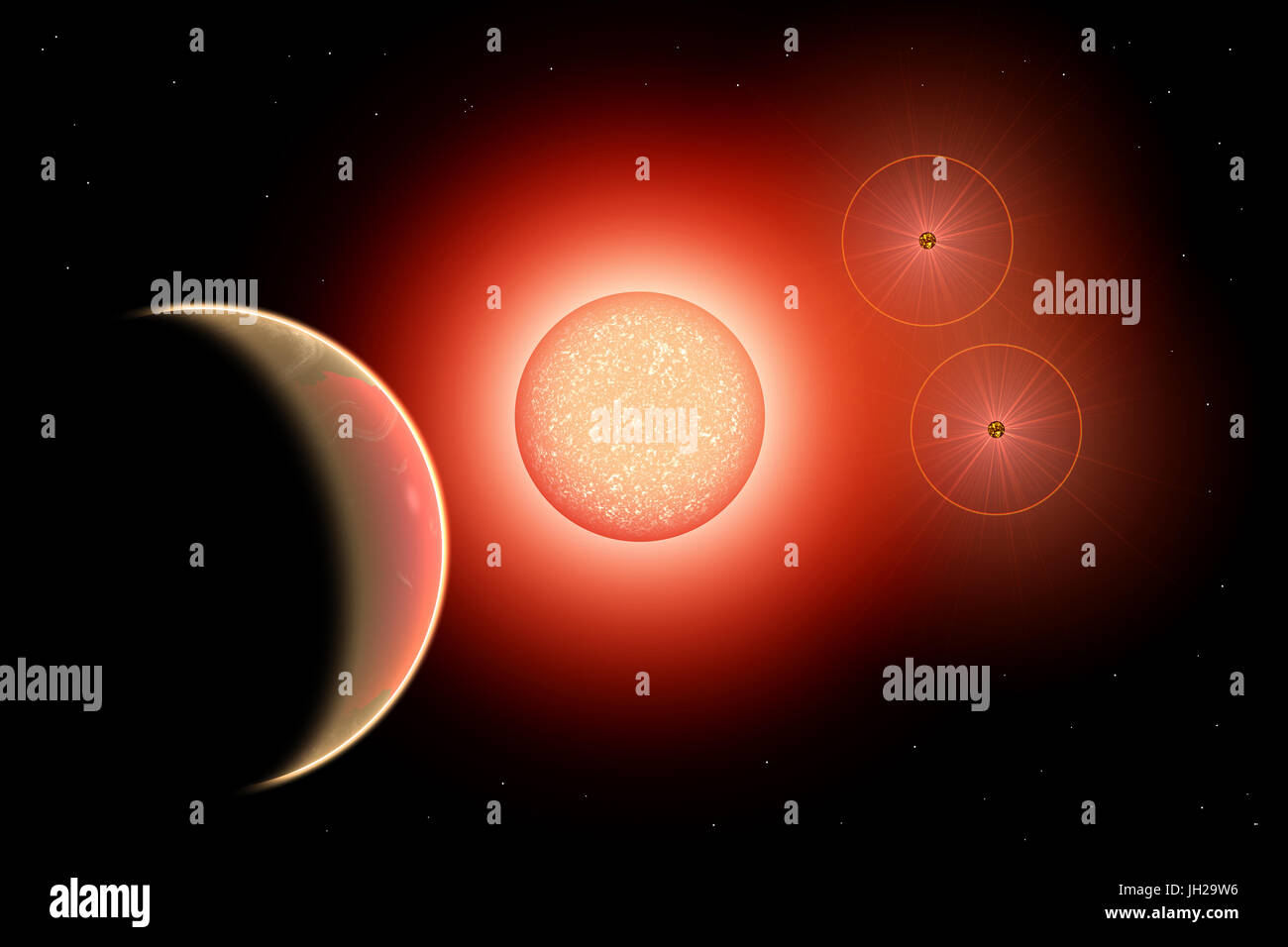 HD gerarchica 188753 Triple Star System. Foto Stock