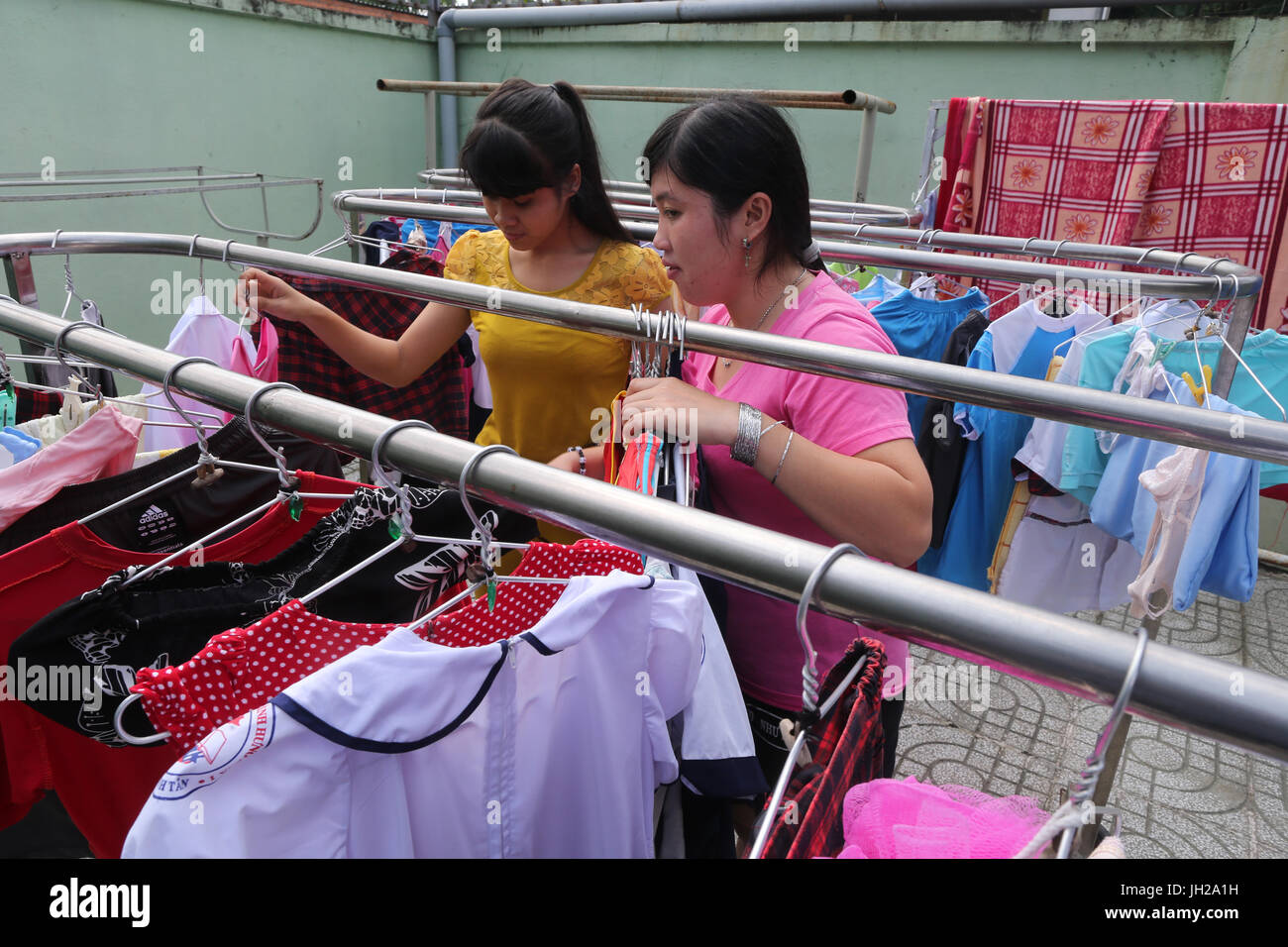 Il Vietnam. Centro per i bambini ciechi. La vita quotidiana. Foto Stock