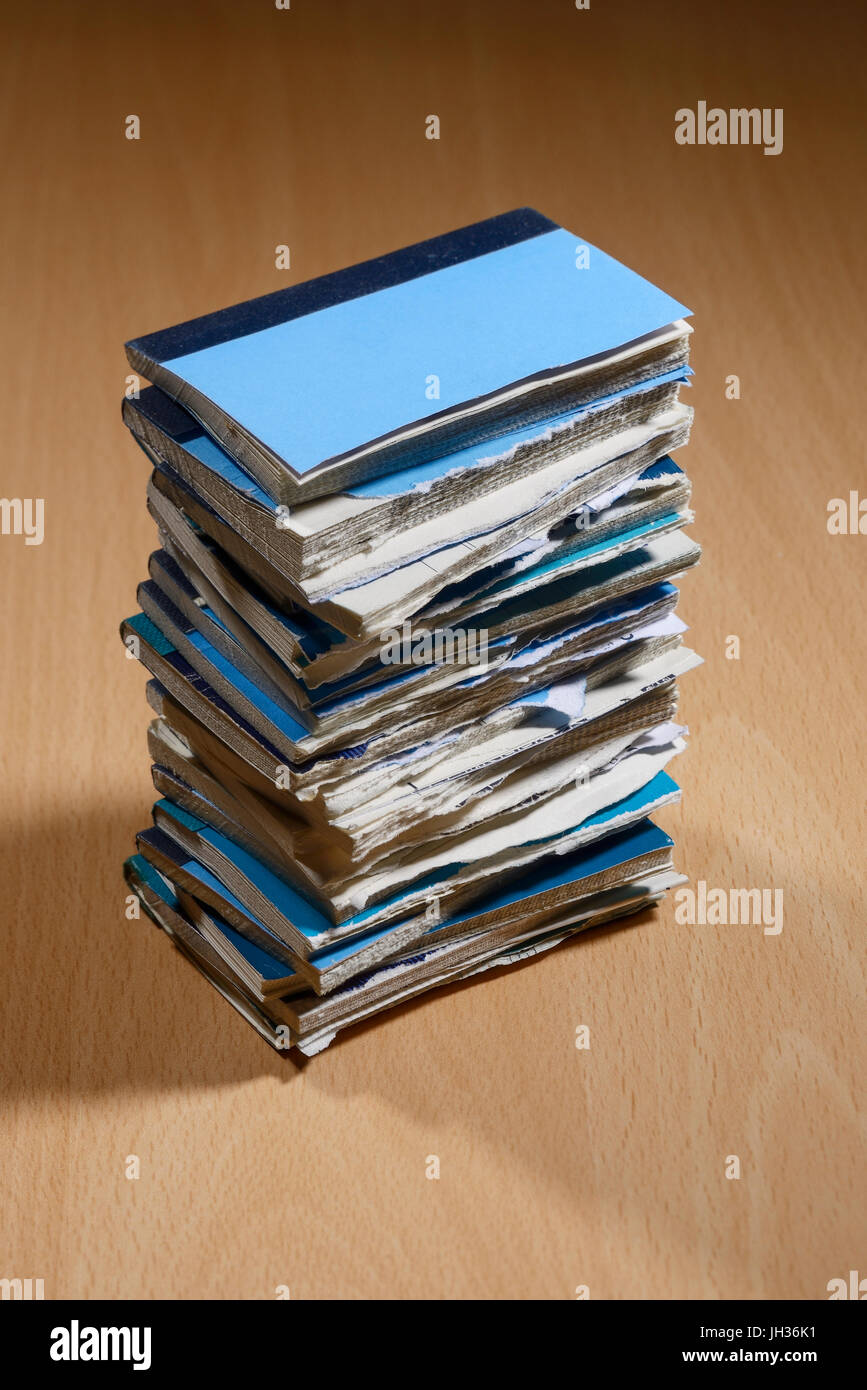 Barclays Bank check book stub Foto Stock