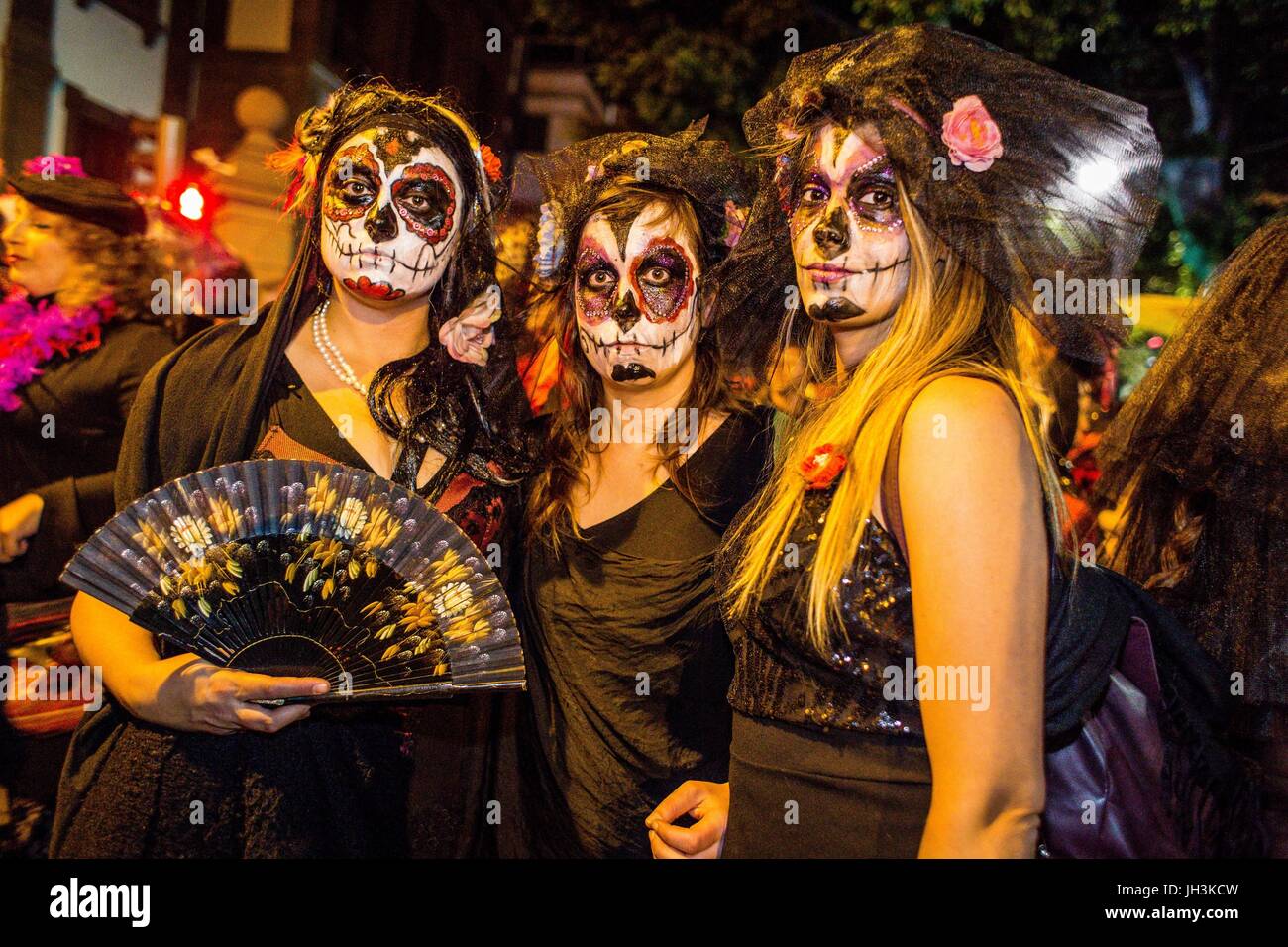 Il CARNEVALE DI SANTA CRUZ DE TENERIFE,isola di Tenerife, Isole canarie, Spagna Foto Stock