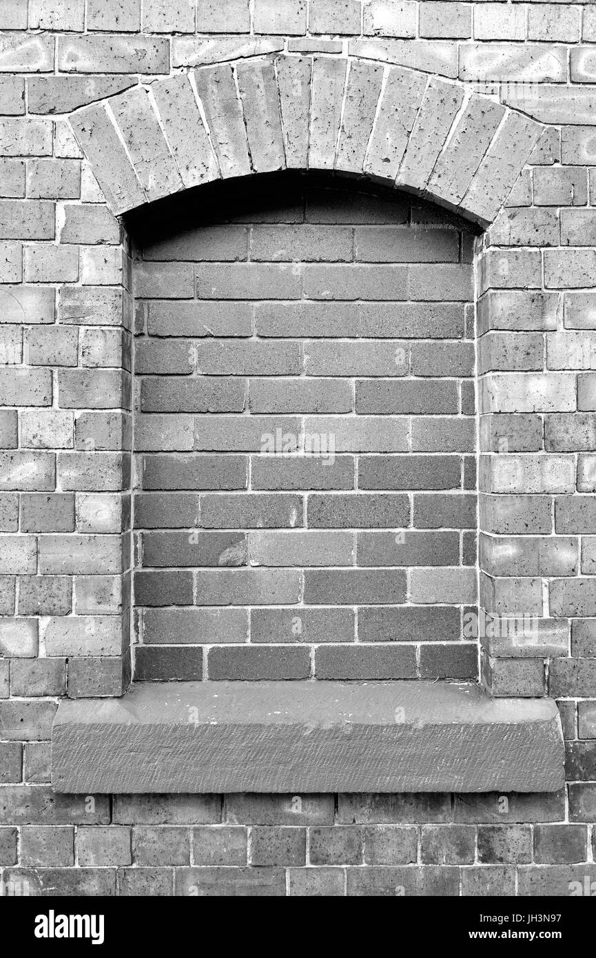 Vecchio bloccato in finestra. In bianco e nero. Glebe. Nuovo Galles del Sud. AUSTRALIA Foto Stock