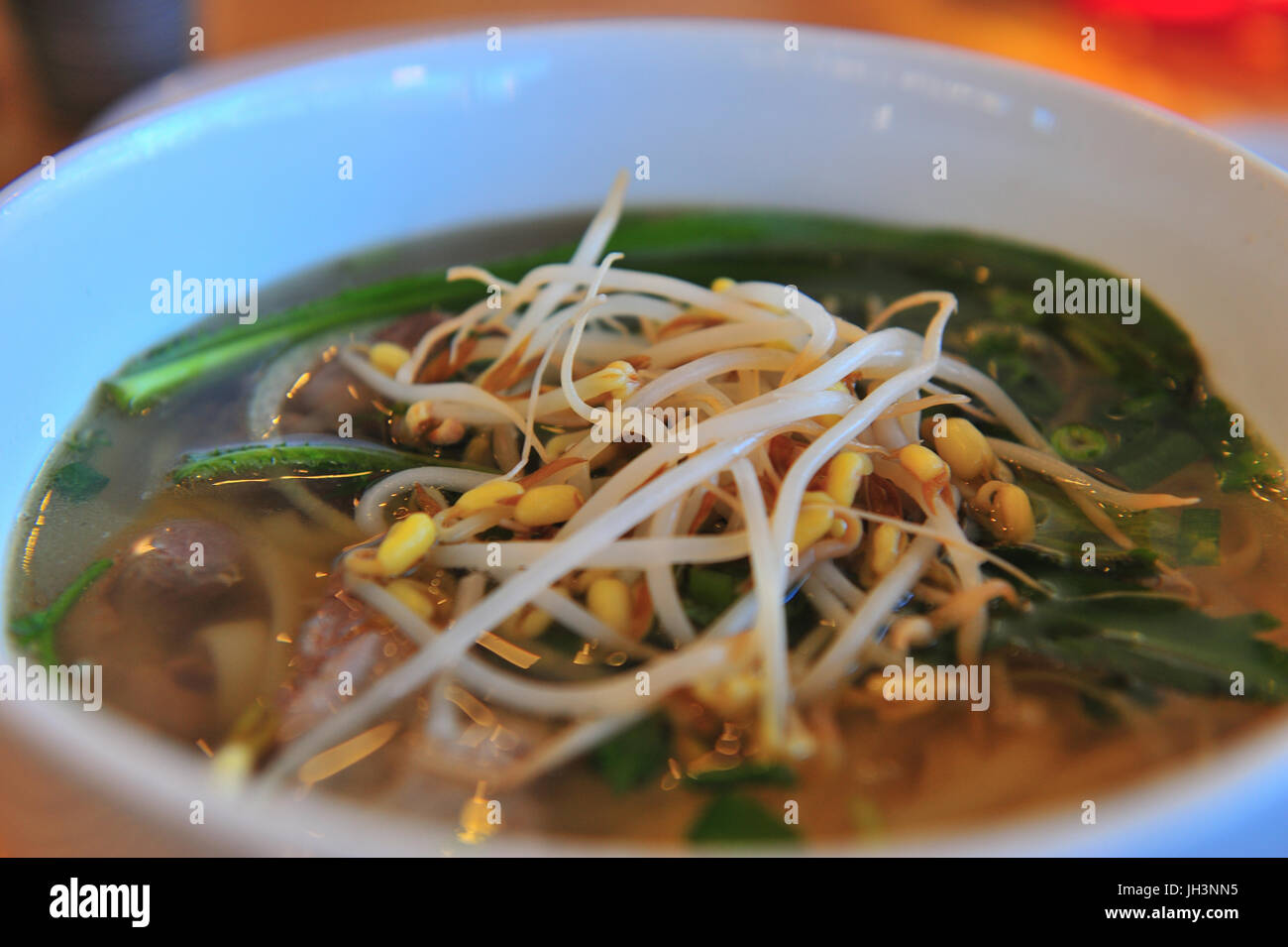 Pollo vietnamita pho noodle soup. Cabramatta. Nuovo Galles del Sud. AUSTRALIA Foto Stock