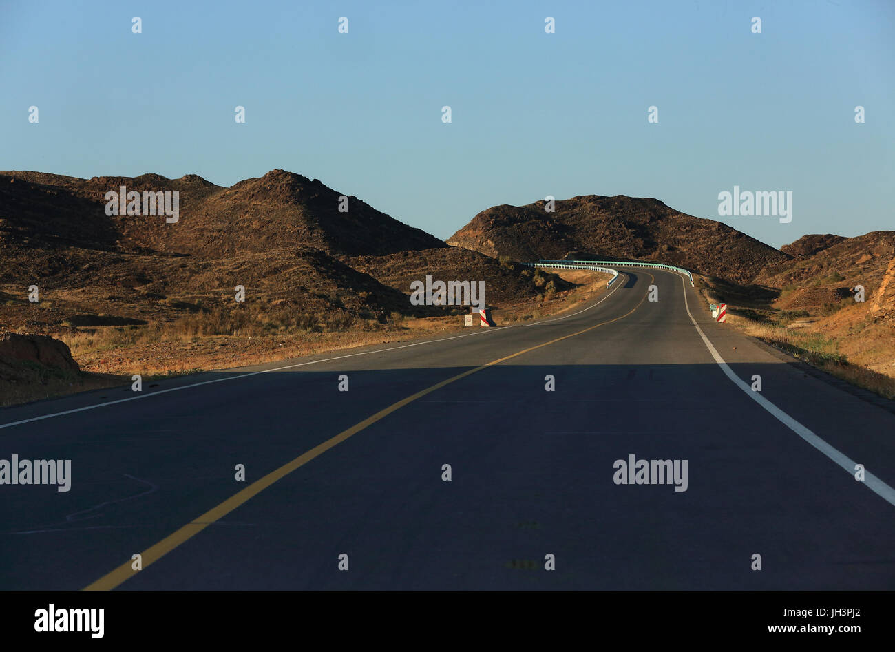 Strada di Xinjiang Foto Stock