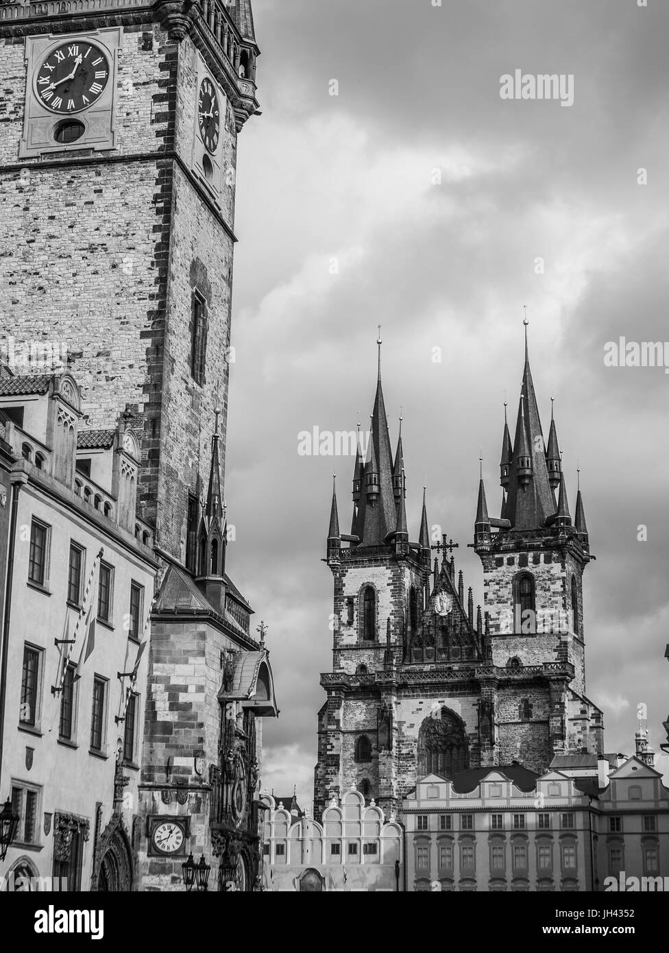 Praga, Repubblica Ceca - 13 novembre 2015 - Piazza della Città Vecchia di Praga Foto Stock