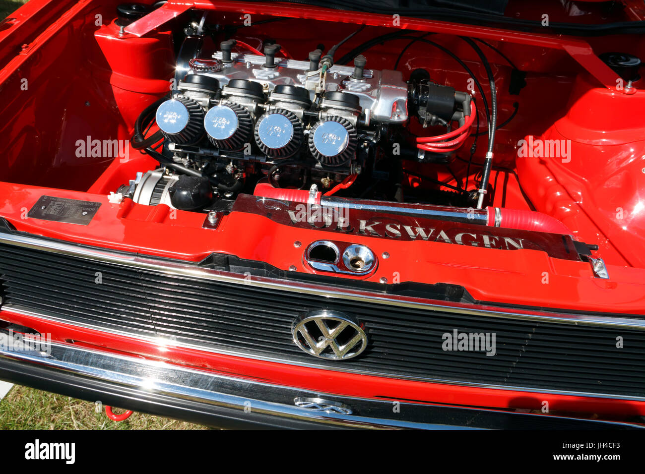 Una VW Golf MK1 motore baia a Camper Jam 2017 Foto stock - Alamy