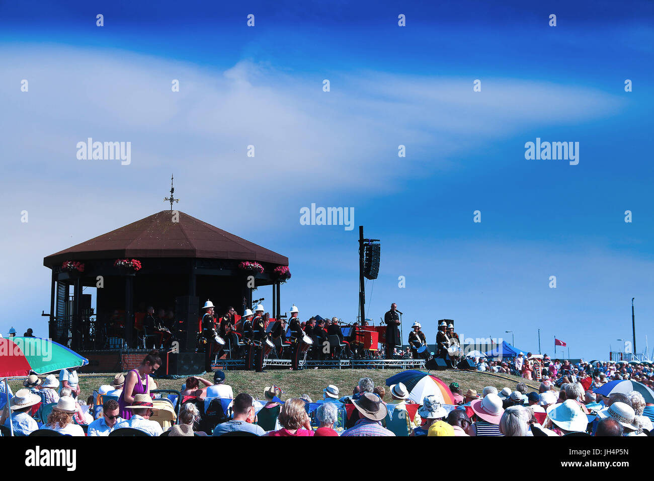 Walmer Bandstand Concerto commemorativo 2017 Foto Stock