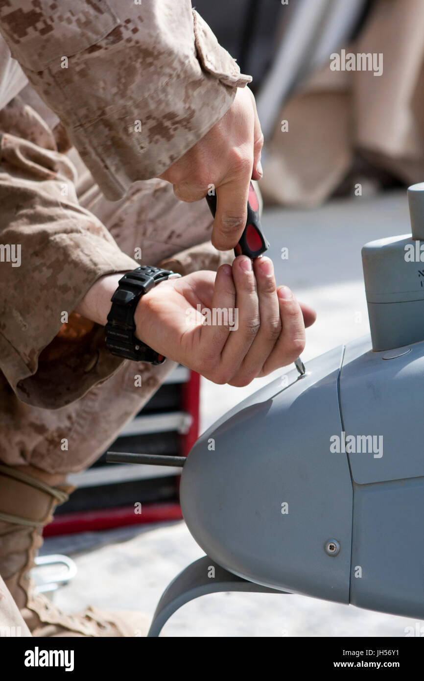 Militari USA fuchi e veicoli aerei senza equipaggio - UAV's Foto Stock