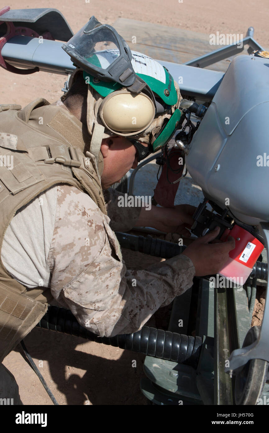 Militari USA fuchi e veicoli aerei senza equipaggio - UAV's Foto Stock