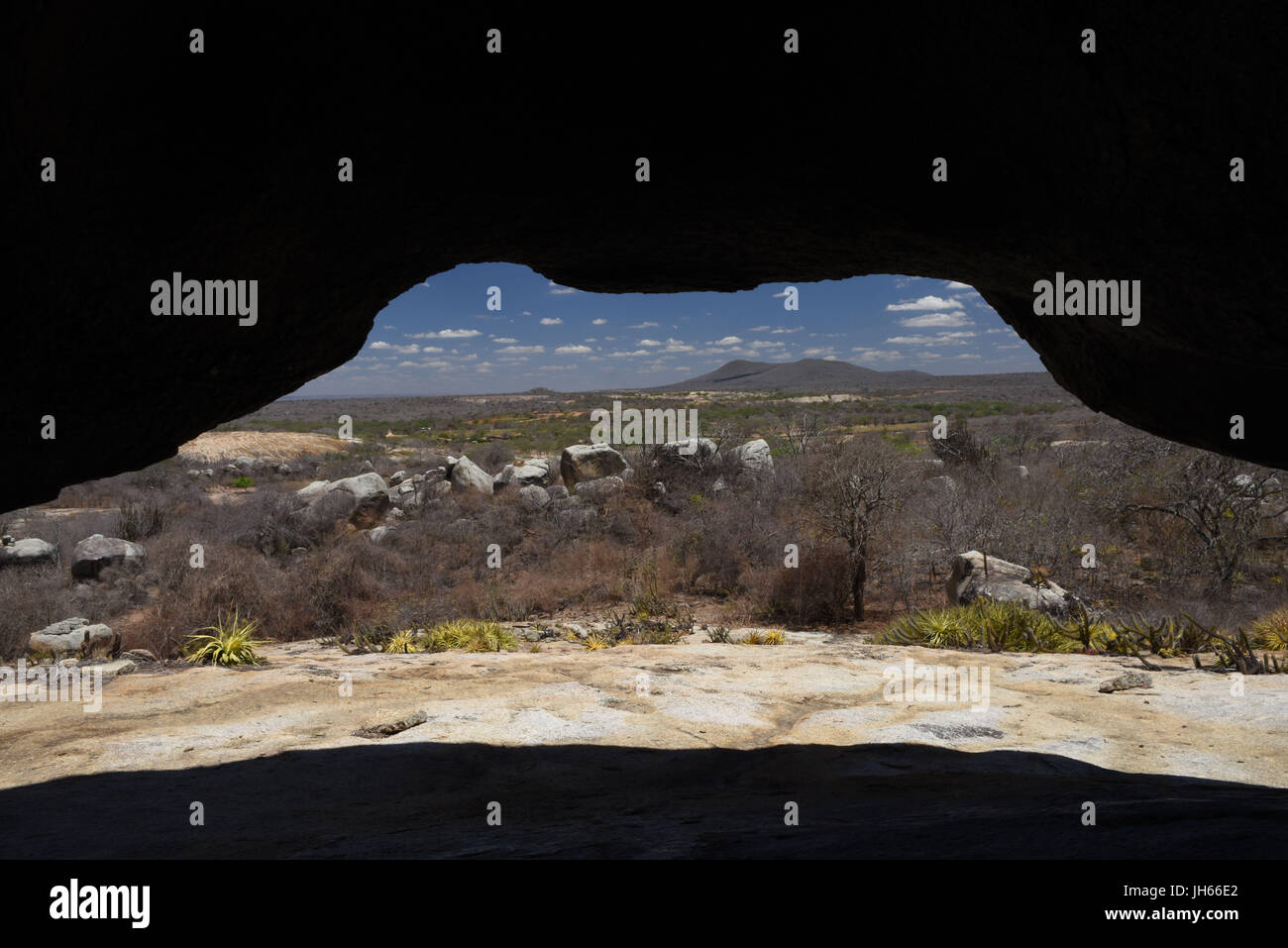 Gruta Pai Mateus, Lajedo, 2017, Caatinga, Boa Vista, Paraíba, Brasile Foto Stock