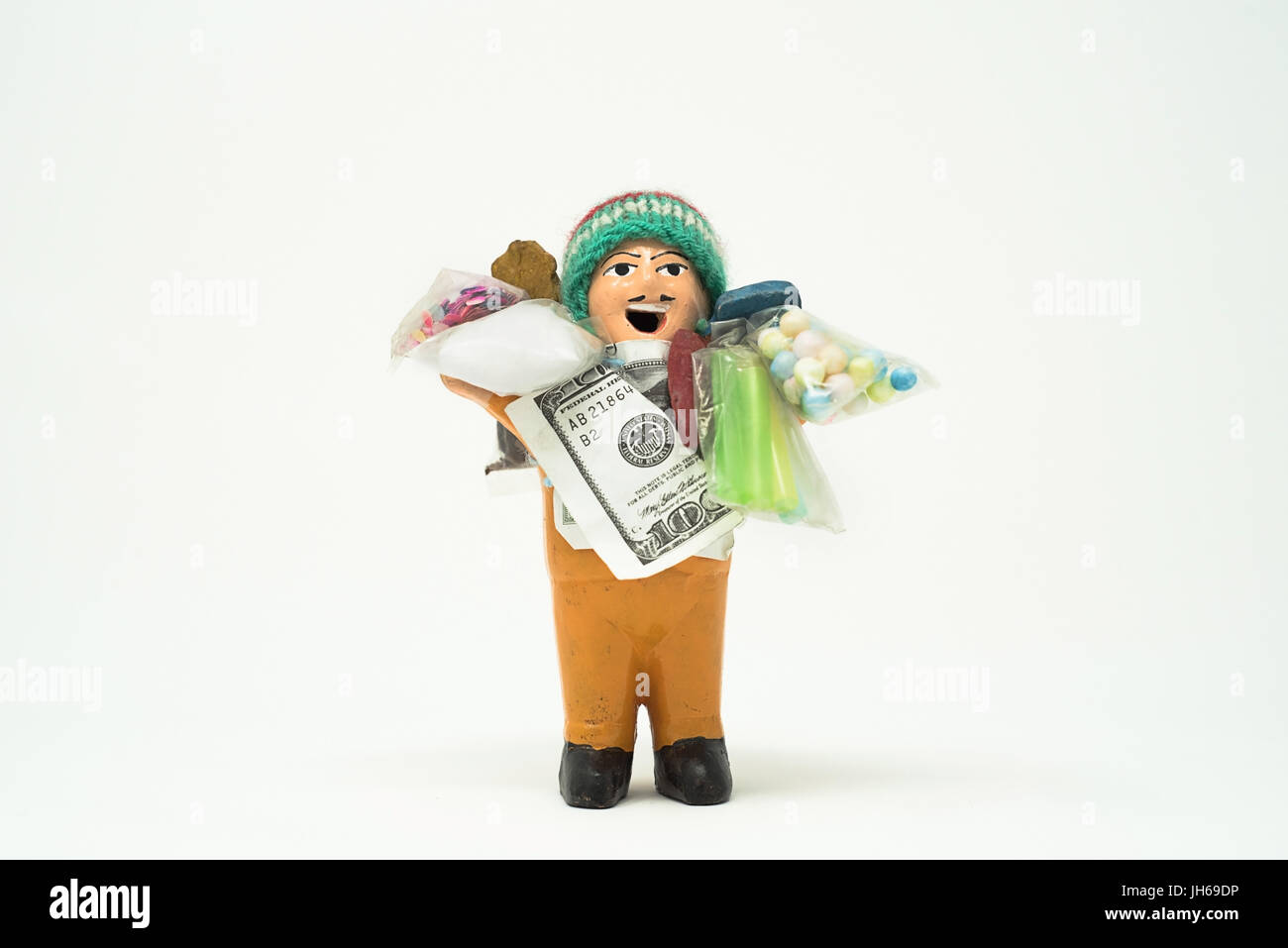 Ekeko, il Tiwanakan (pre colombiana civiltà) dio di abbondanza e di prosperità per il popolo dall'altipiano andino Foto Stock