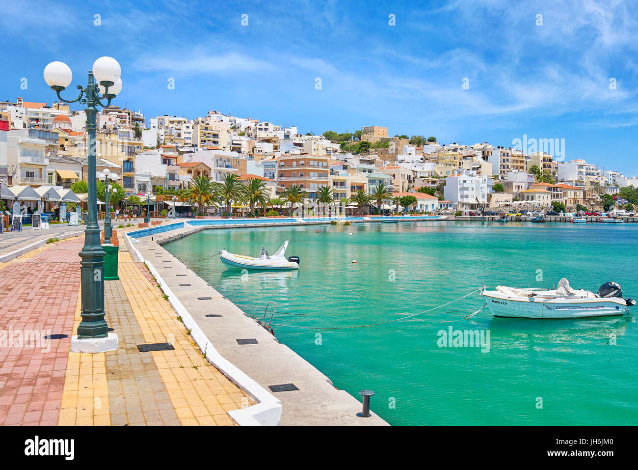Lungomare di Sitia, Creta, Grecia Foto Stock