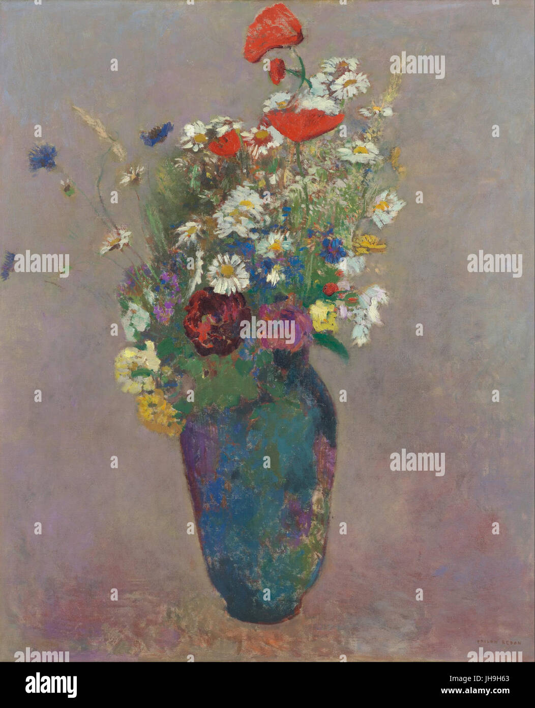 Odilon Redon - Visione -- vaso di fiori - Foto Stock