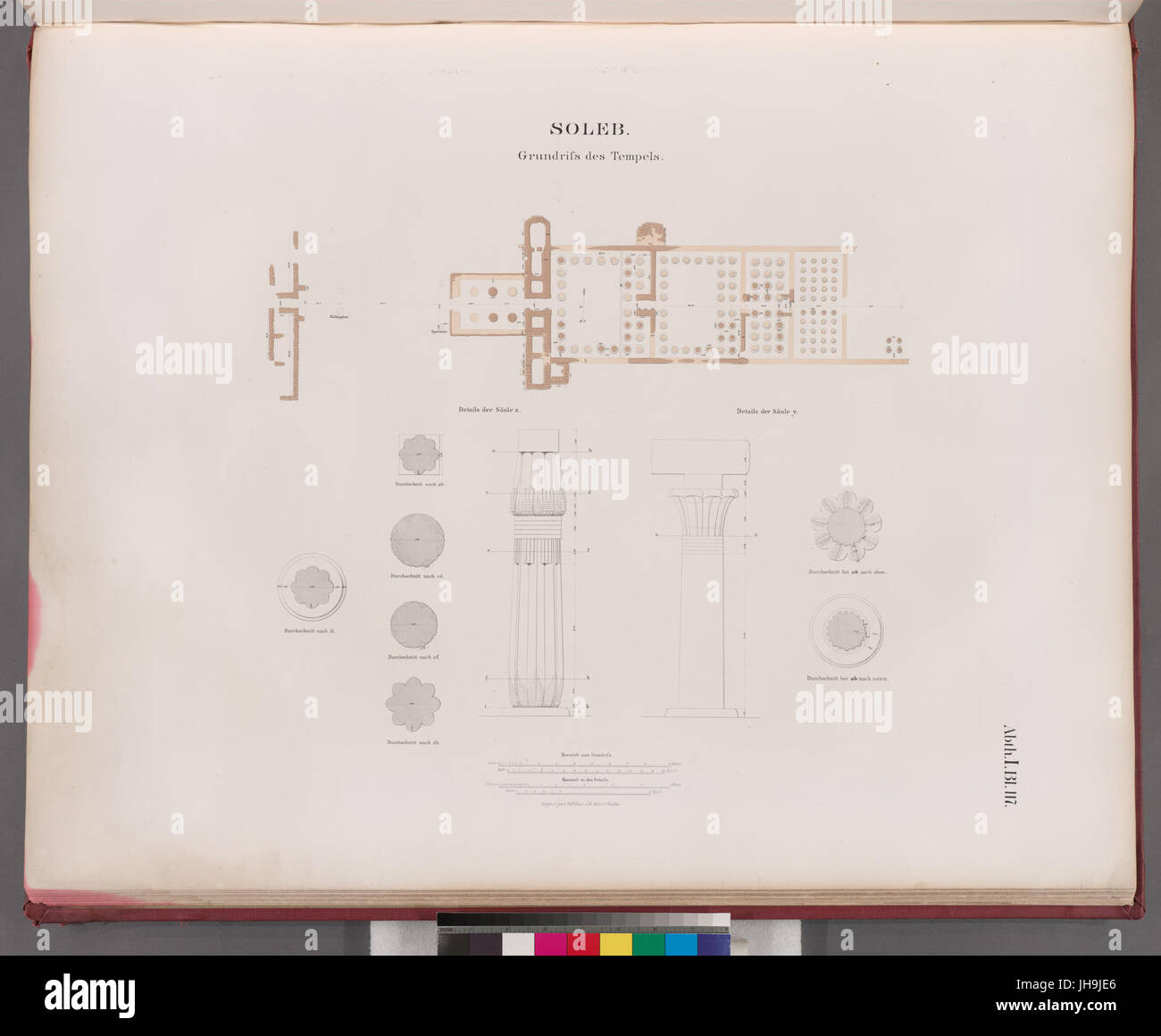 Soleb- Grundriss des Tempels (NYPL b14291191-37978) Foto Stock